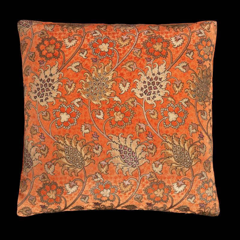 Delphos printed velvet cushion