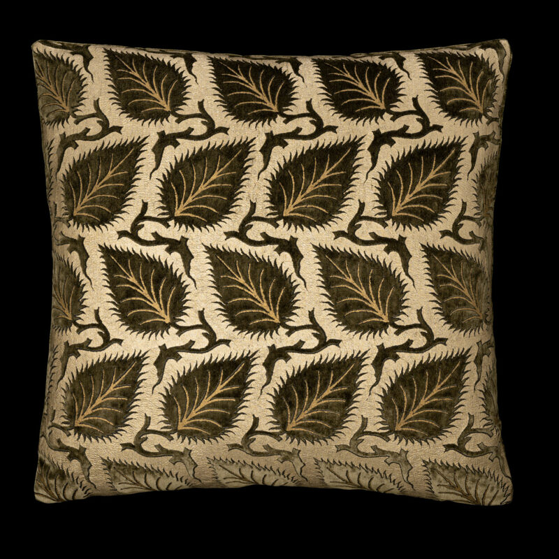 Delphos printed velvet cushion