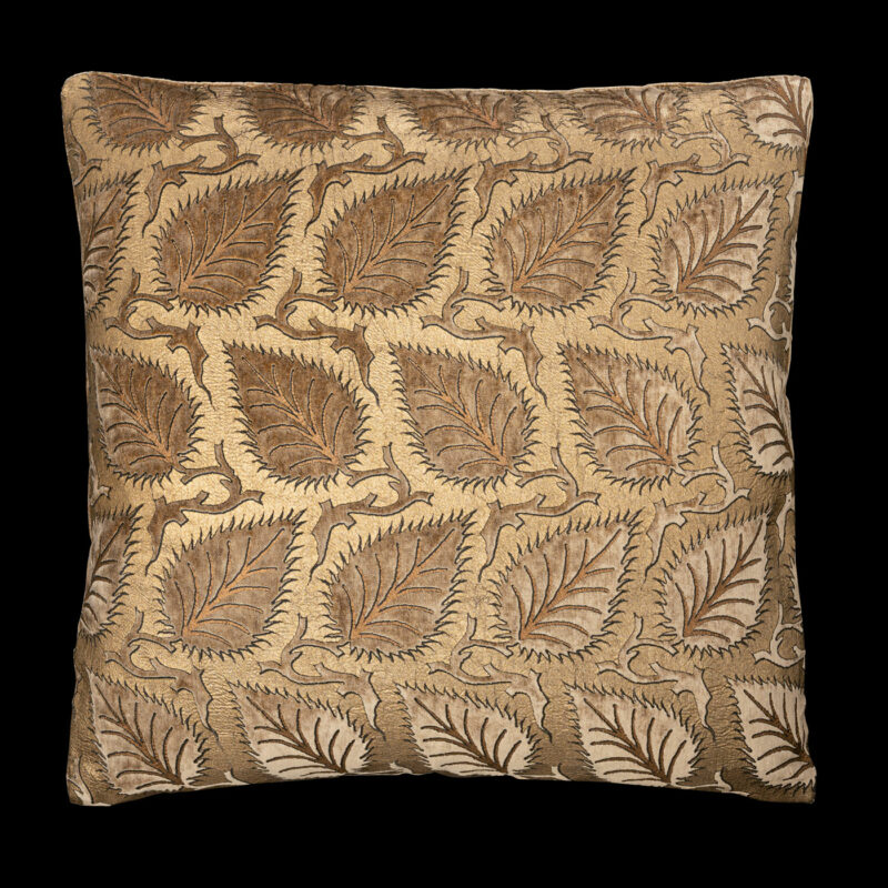 Delphos printed velvet cushion