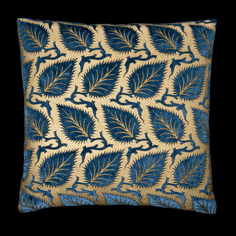 Delphos printed velvet cushion