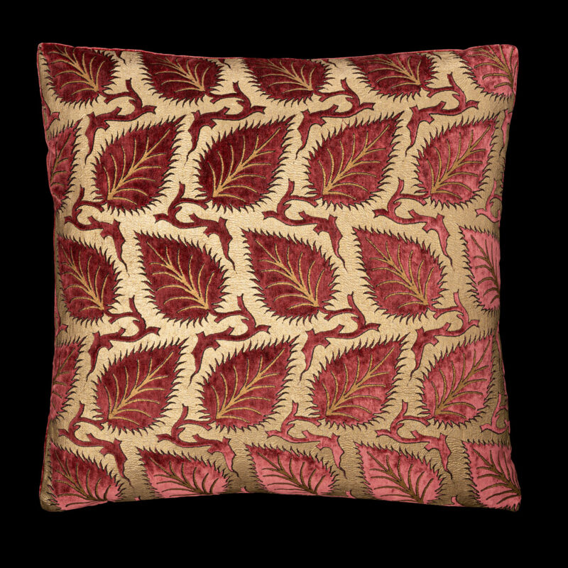 Delphos printed velvet cushion