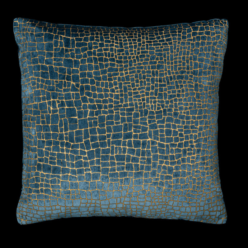 Delphos printed velvet cushion