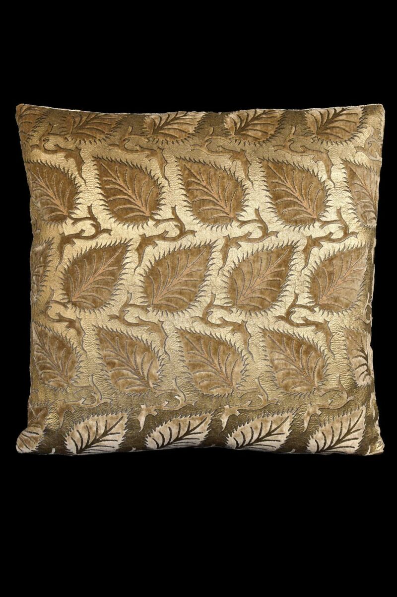 Delphos printed velvet cushion