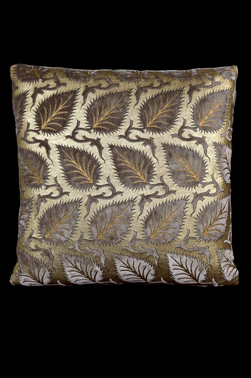 Delphos printed velvet cushion