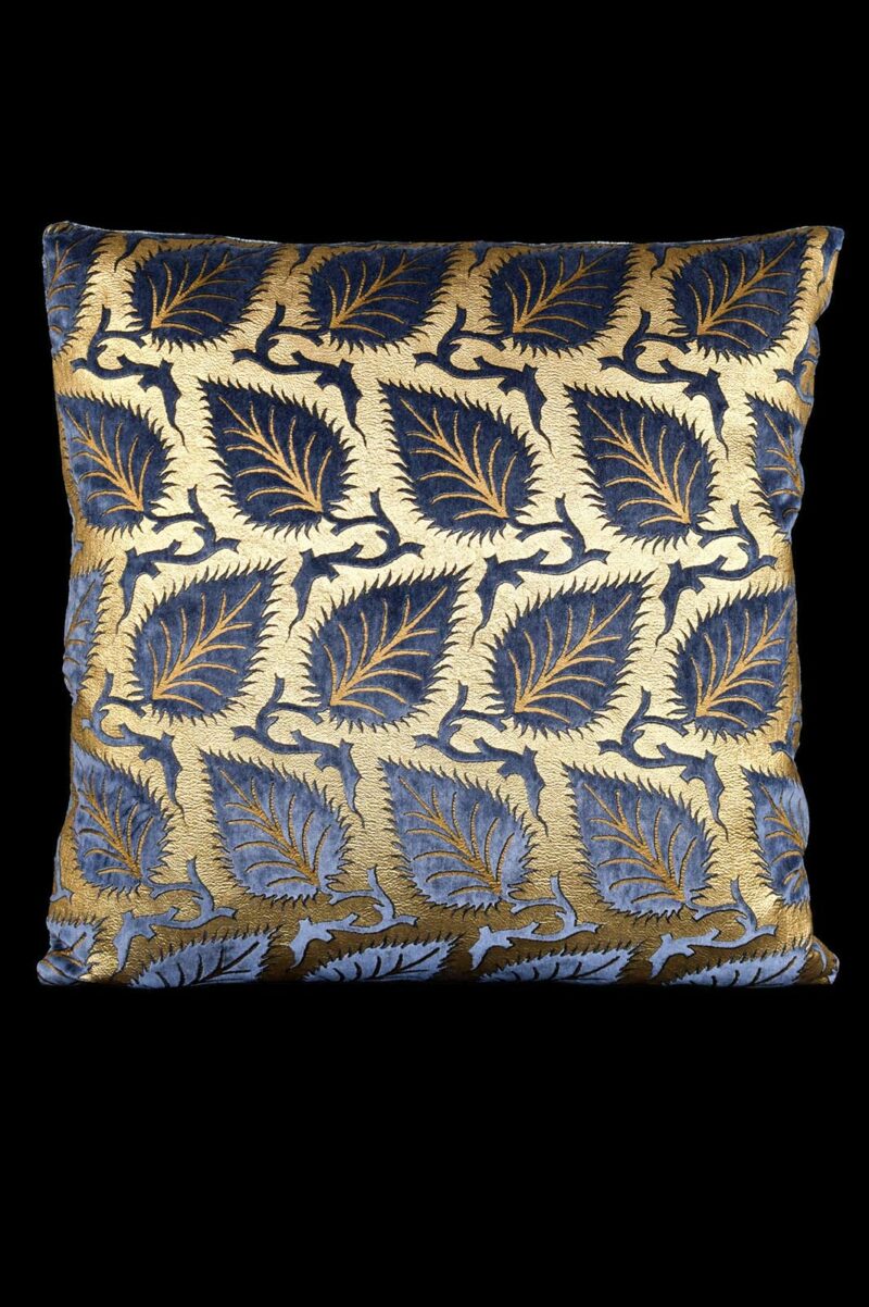 Delphos printed velvet cushion