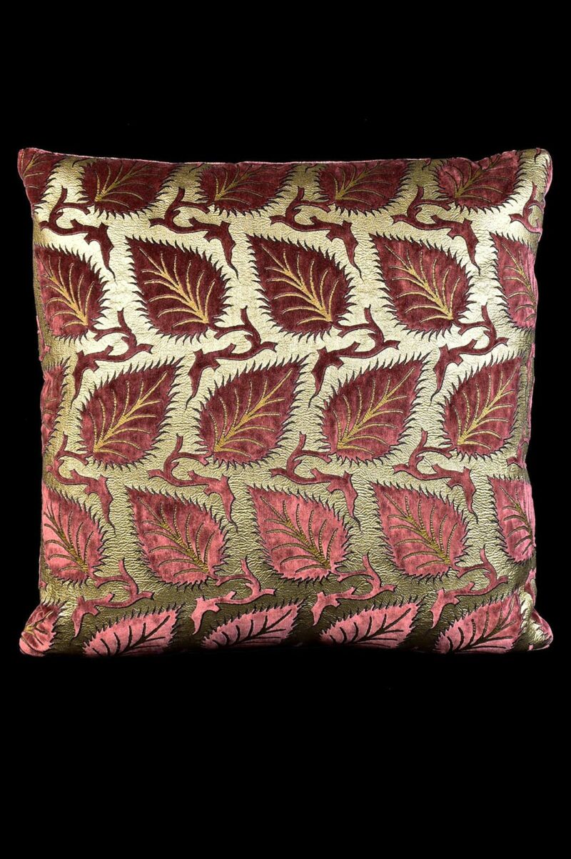 Delphos printed velvet cushion
