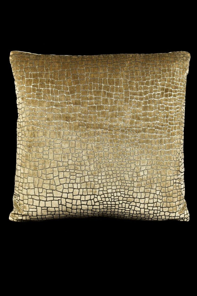 Delphos Mosaico printed velvet cushion