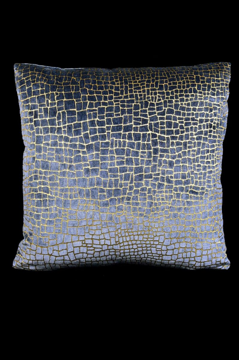 Delphos Mosaico printed velvet cushion
