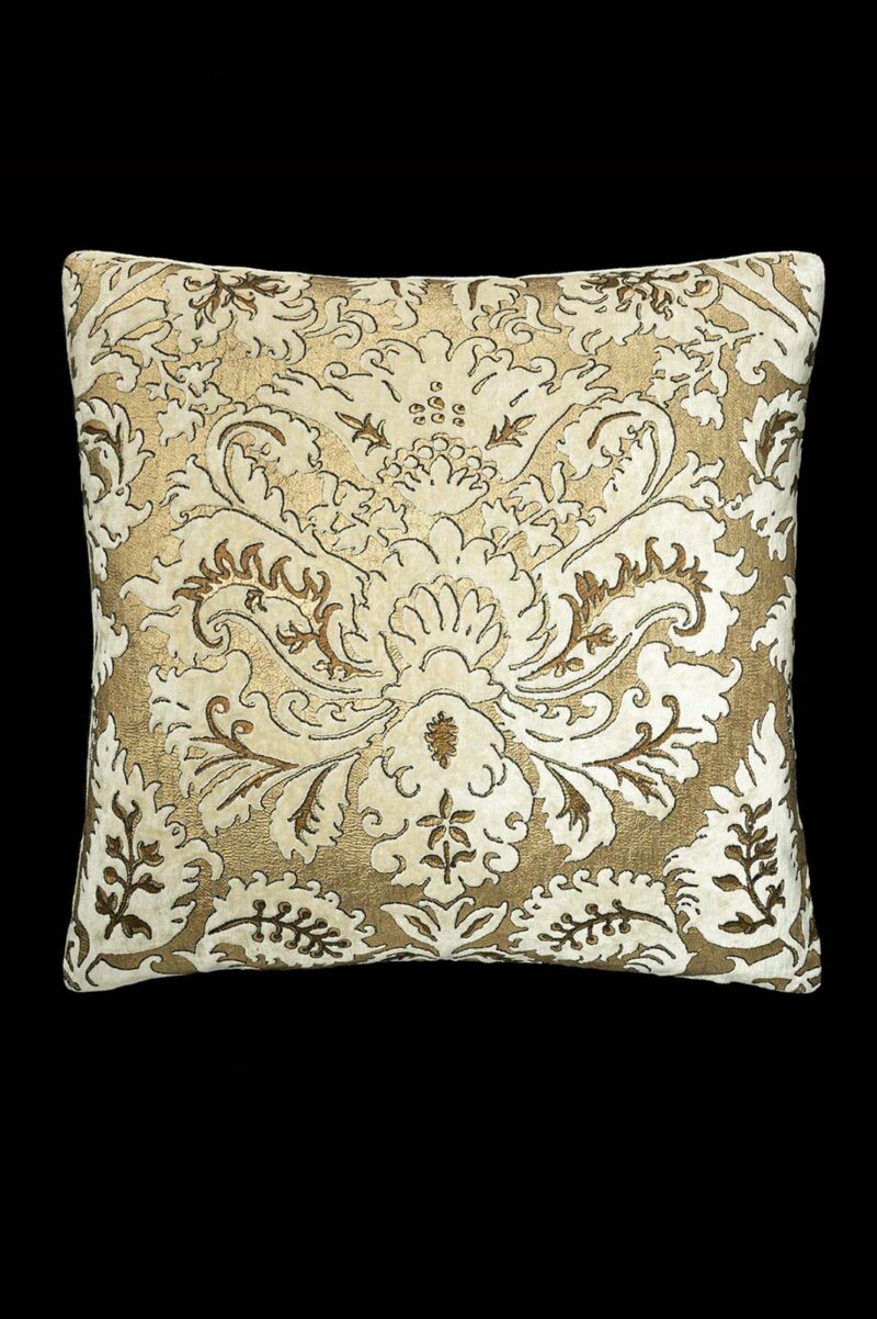 Delphos printed velvet cushion