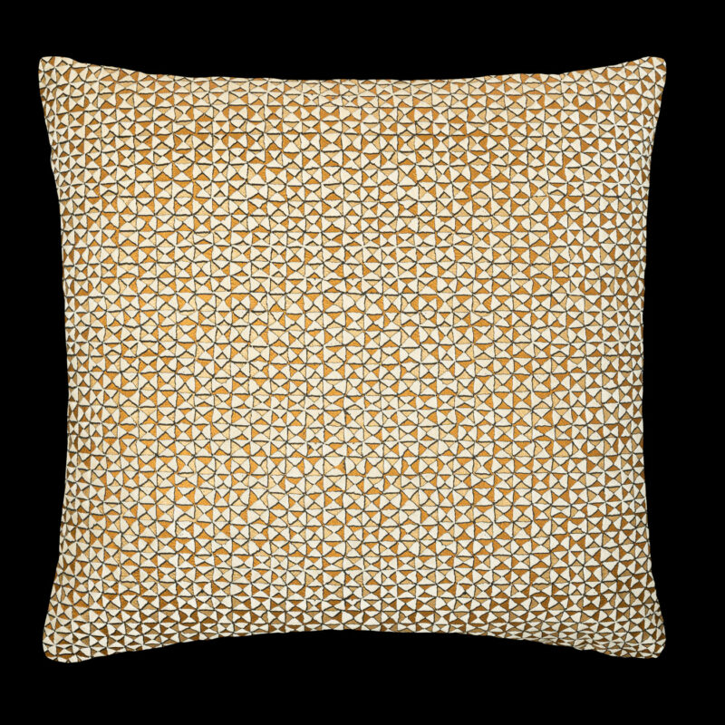 Delphos printed velvet cushion