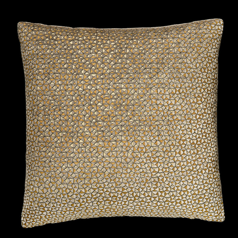 Delphos printed velvet cushion