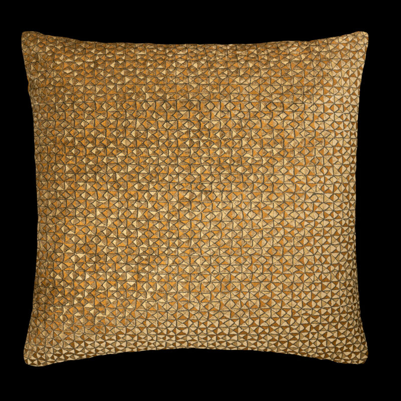 Delphos printed velvet cushion