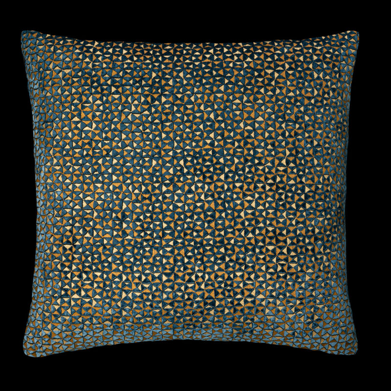 Delphos printed velvet cushion