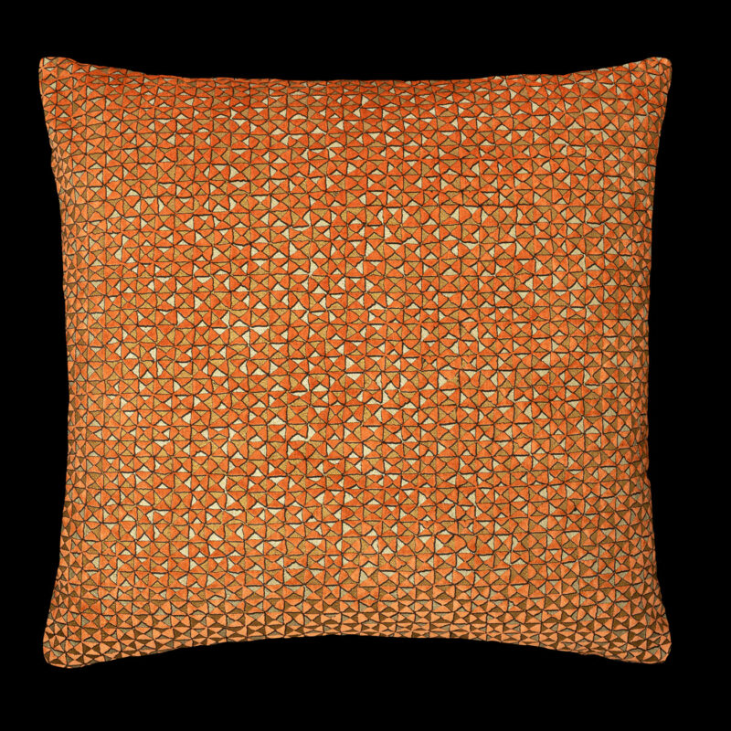 Delphos printed velvet cushion