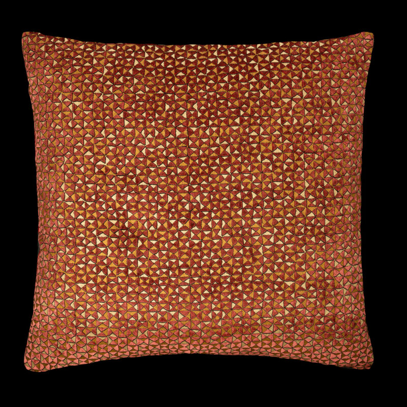 Delphos printed velvet cushion