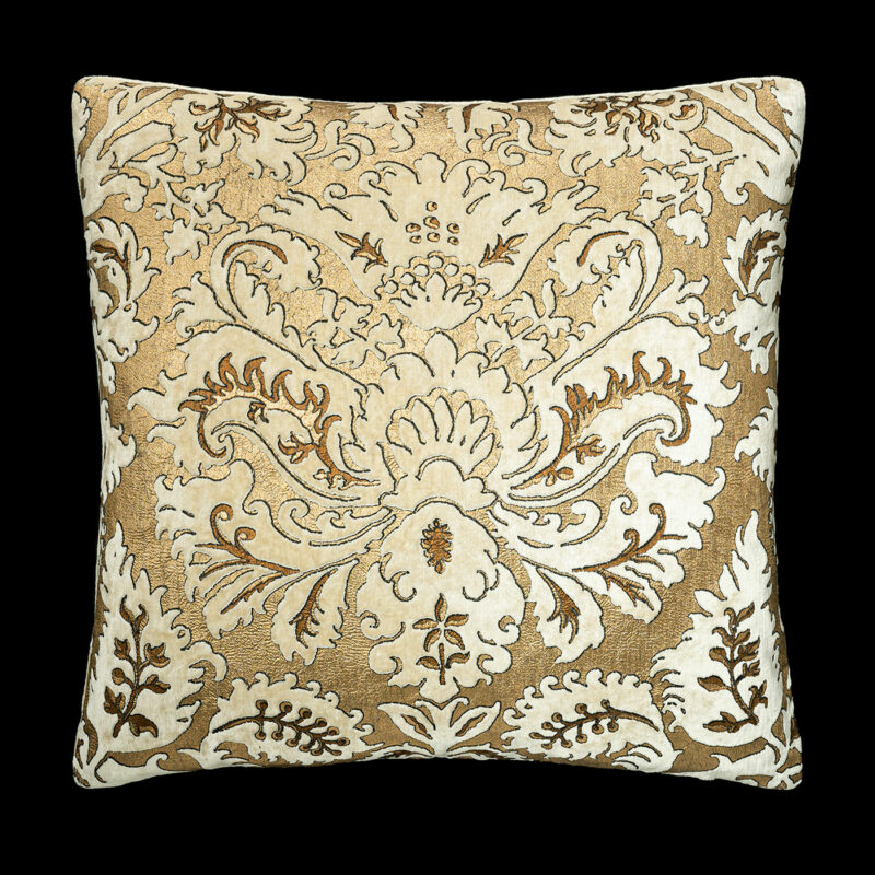 Delphos printed velvet cushion