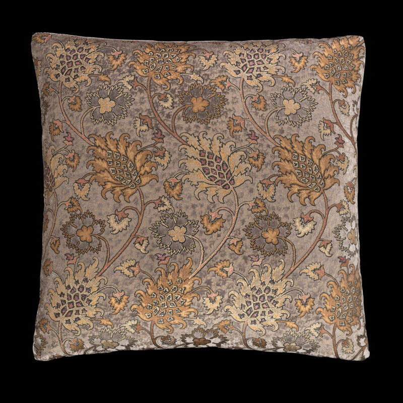 Delphos printed velvet cushion