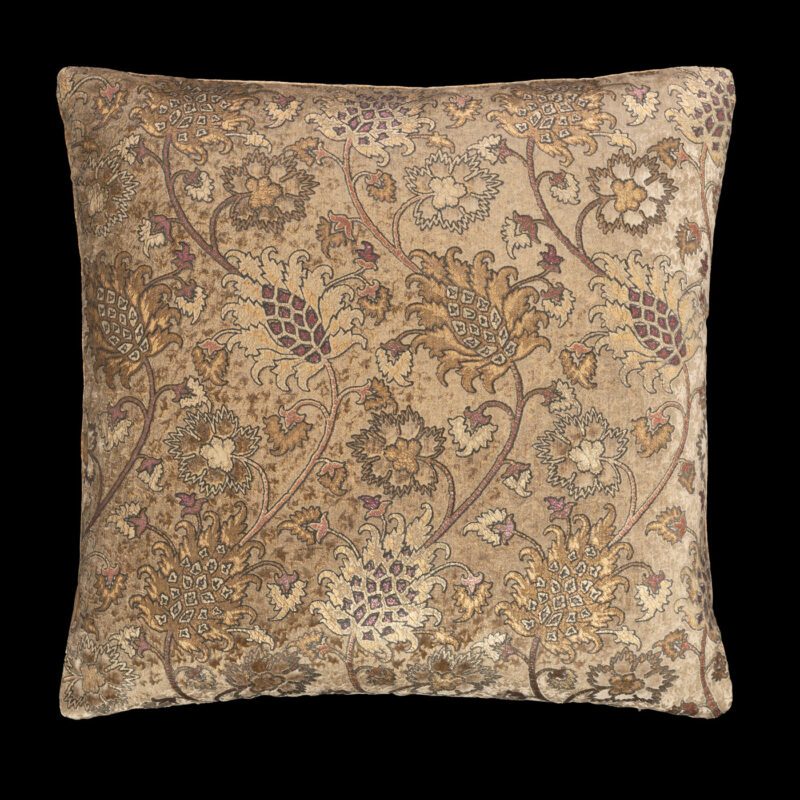 Delphos printed velvet cushion