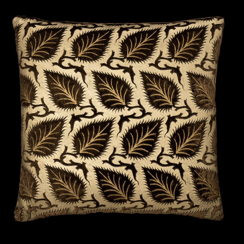 Delphos printed velvet cushion