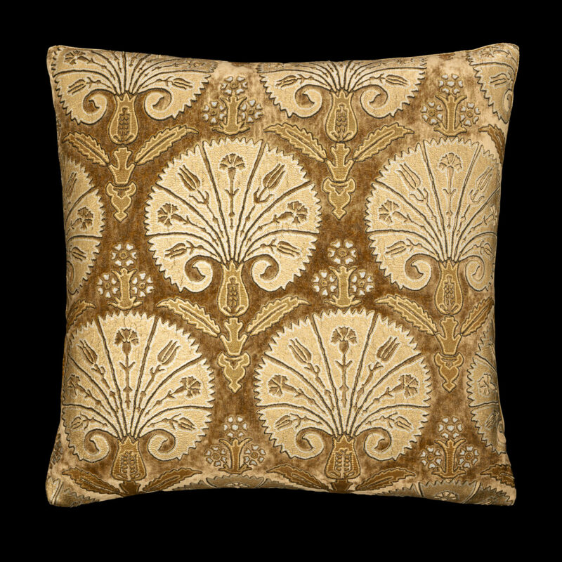 Delphos printed velvet cushion