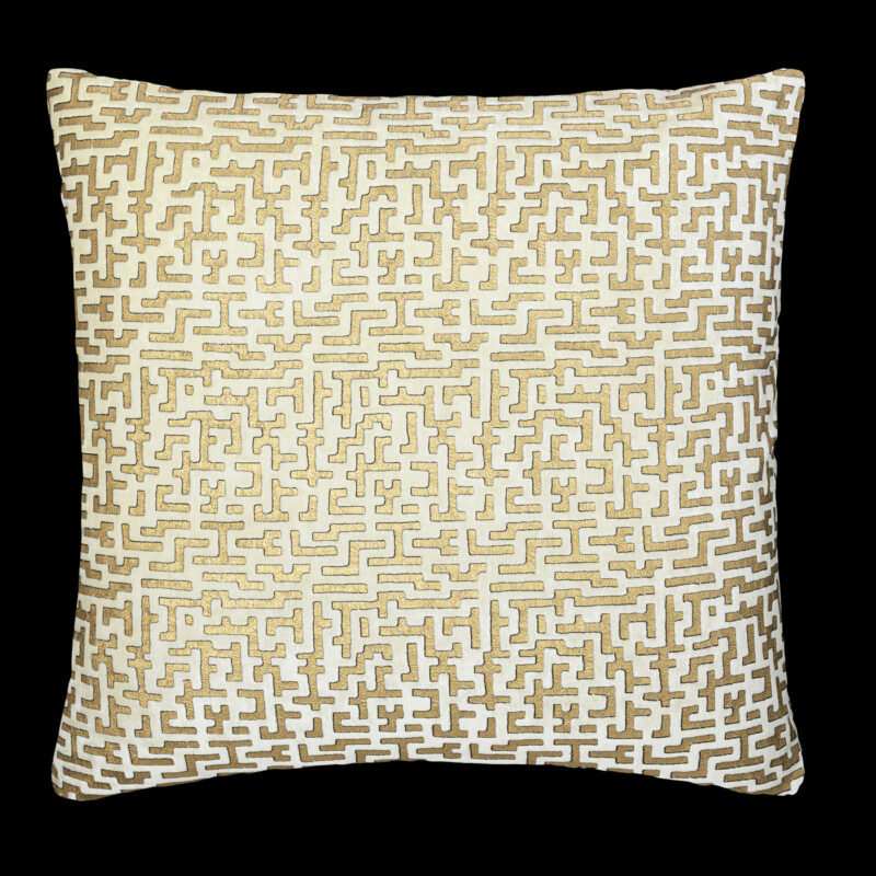 Delphos printed velvet cushion