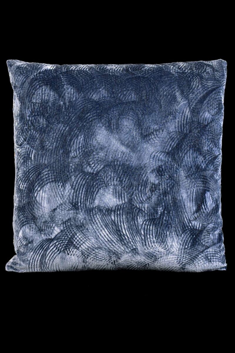 Delphos printed velvet cushion