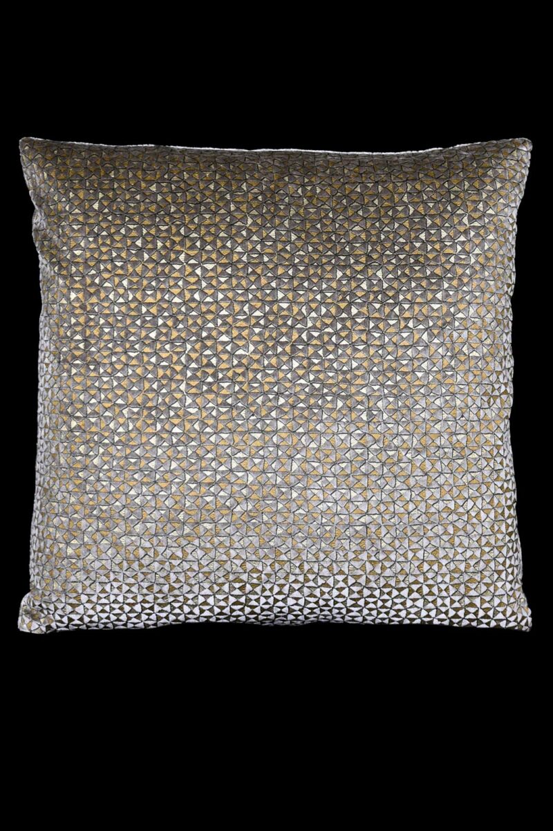 Delphos printed velvet cushion