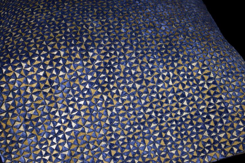 Delphos printed velvet cushion