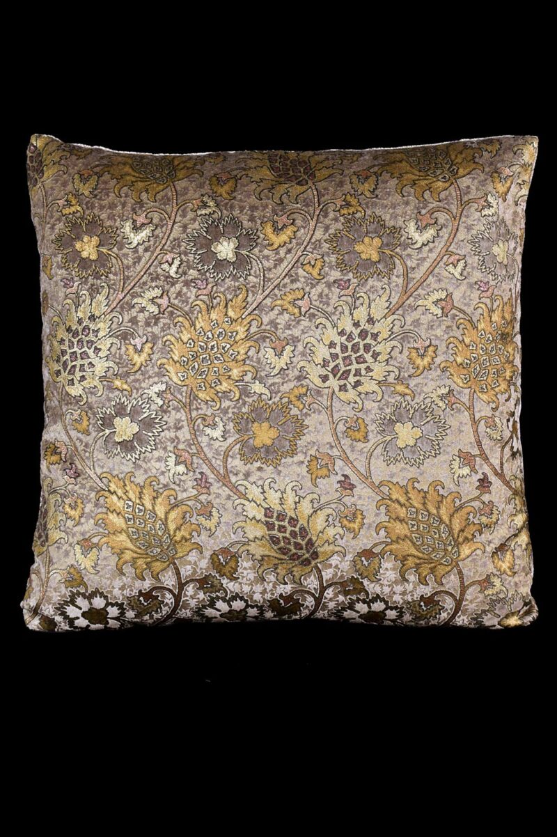Delphos printed velvet cushion