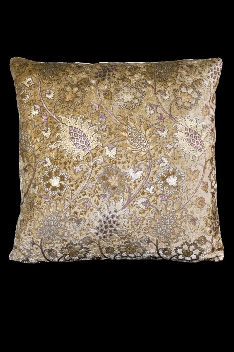 Delphos printed velvet cushion