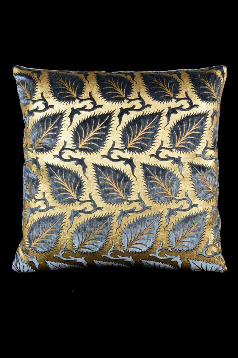 Delphos printed velvet cushion
