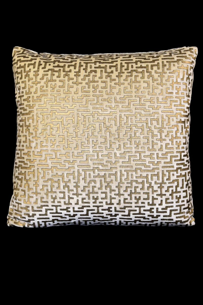 Delphos printed velvet cushion