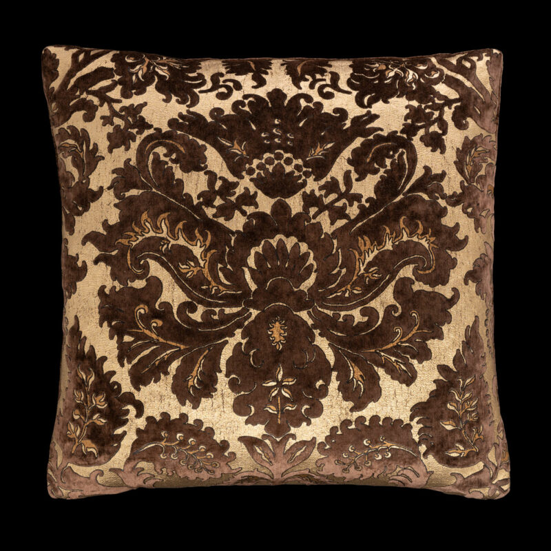 Delphos printed velvet cushion