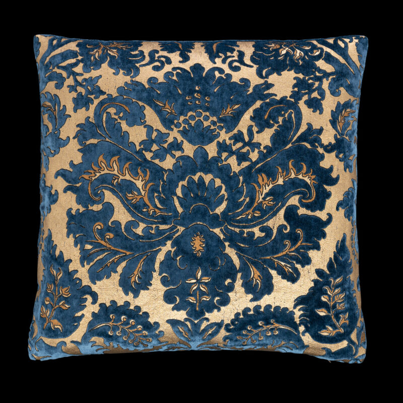 Delphos printed velvet cushion