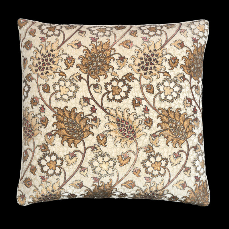 Delphos printed velvet cushion