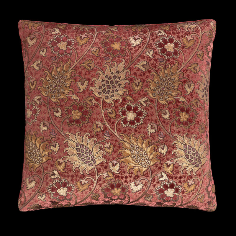 Delphos printed velvet cushion