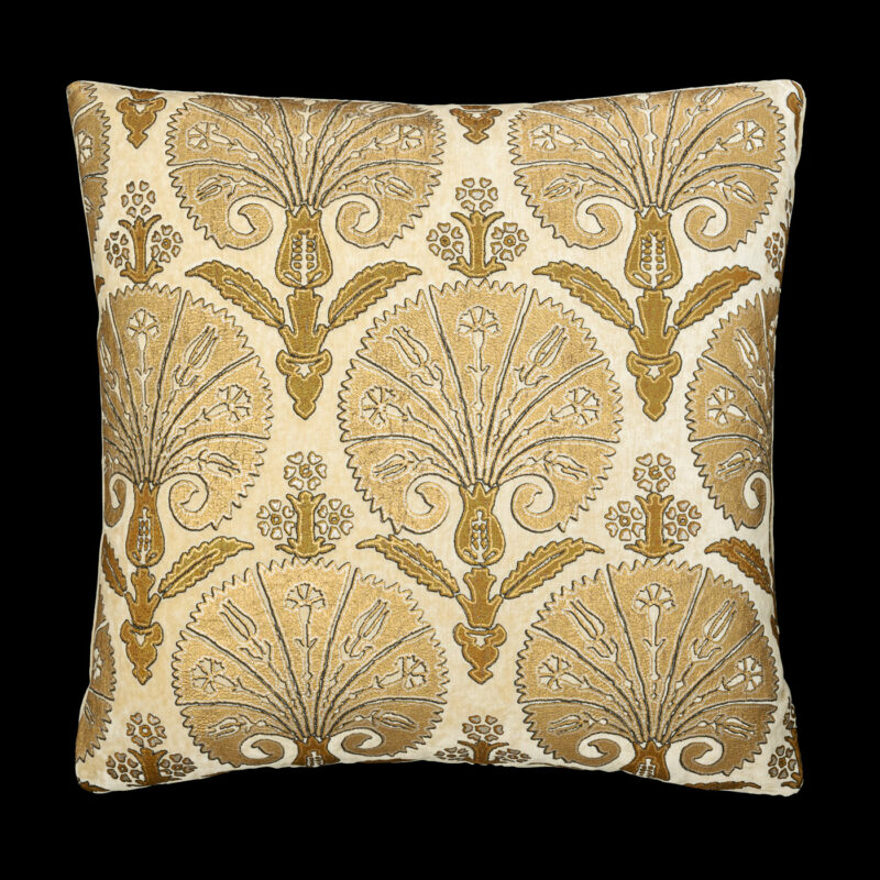 Delphos printed velvet cushion