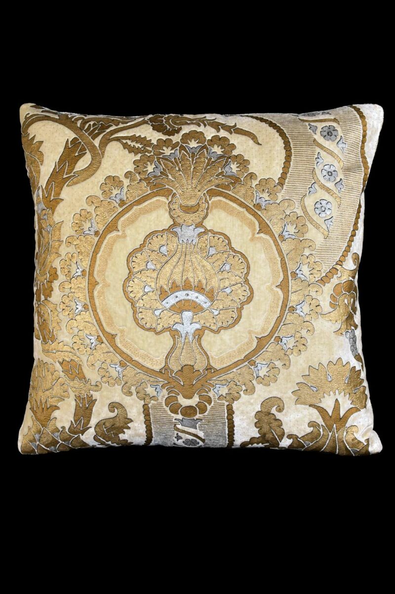 Delphos San Marco printed velvet square cushion