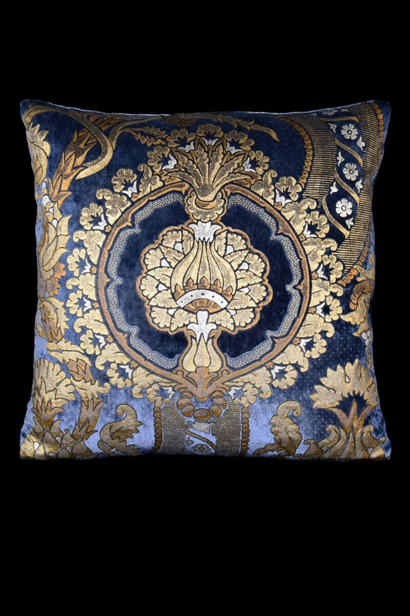 Delphos San Marco printed velvet square cushion