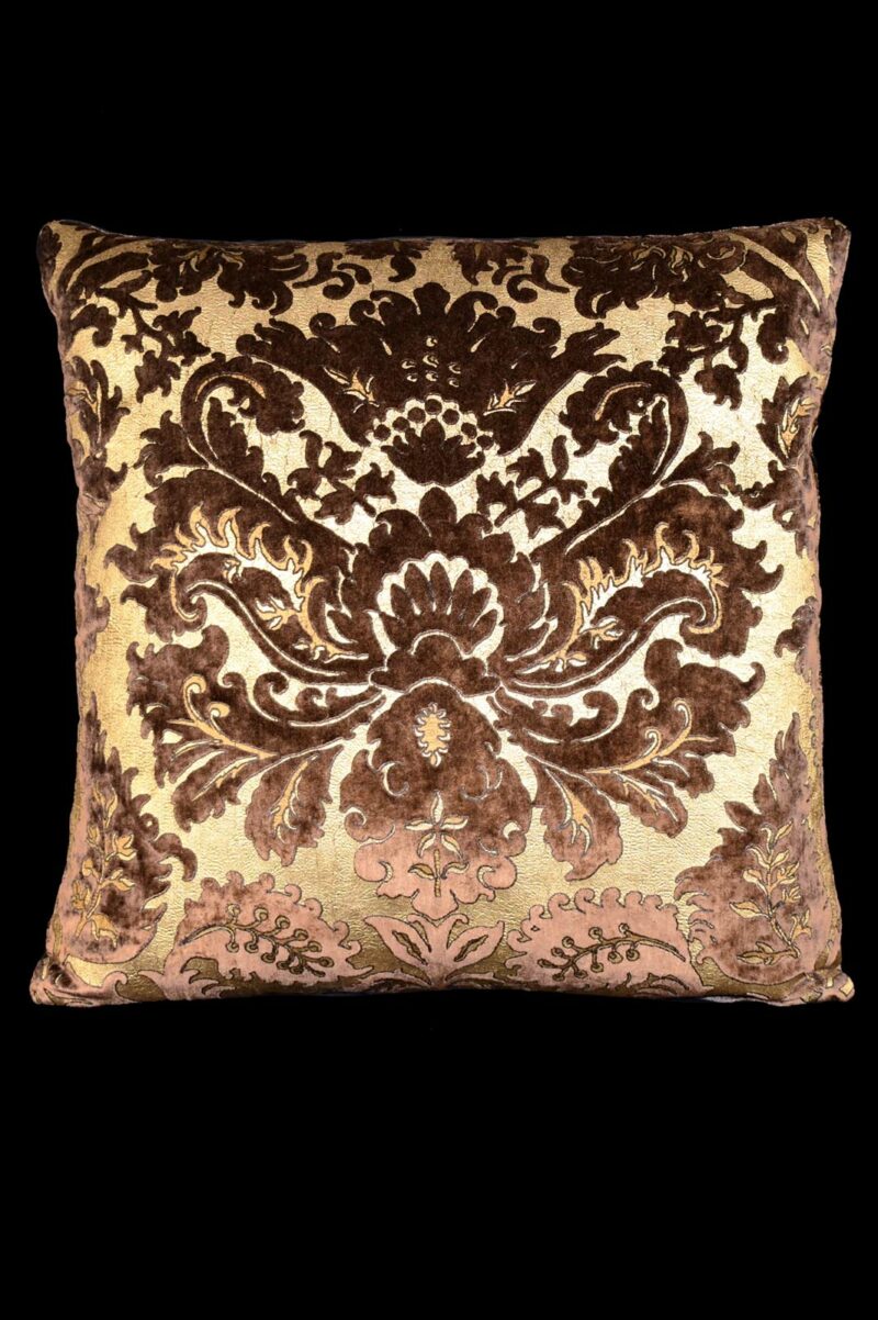 Delphos printed velvet cushion