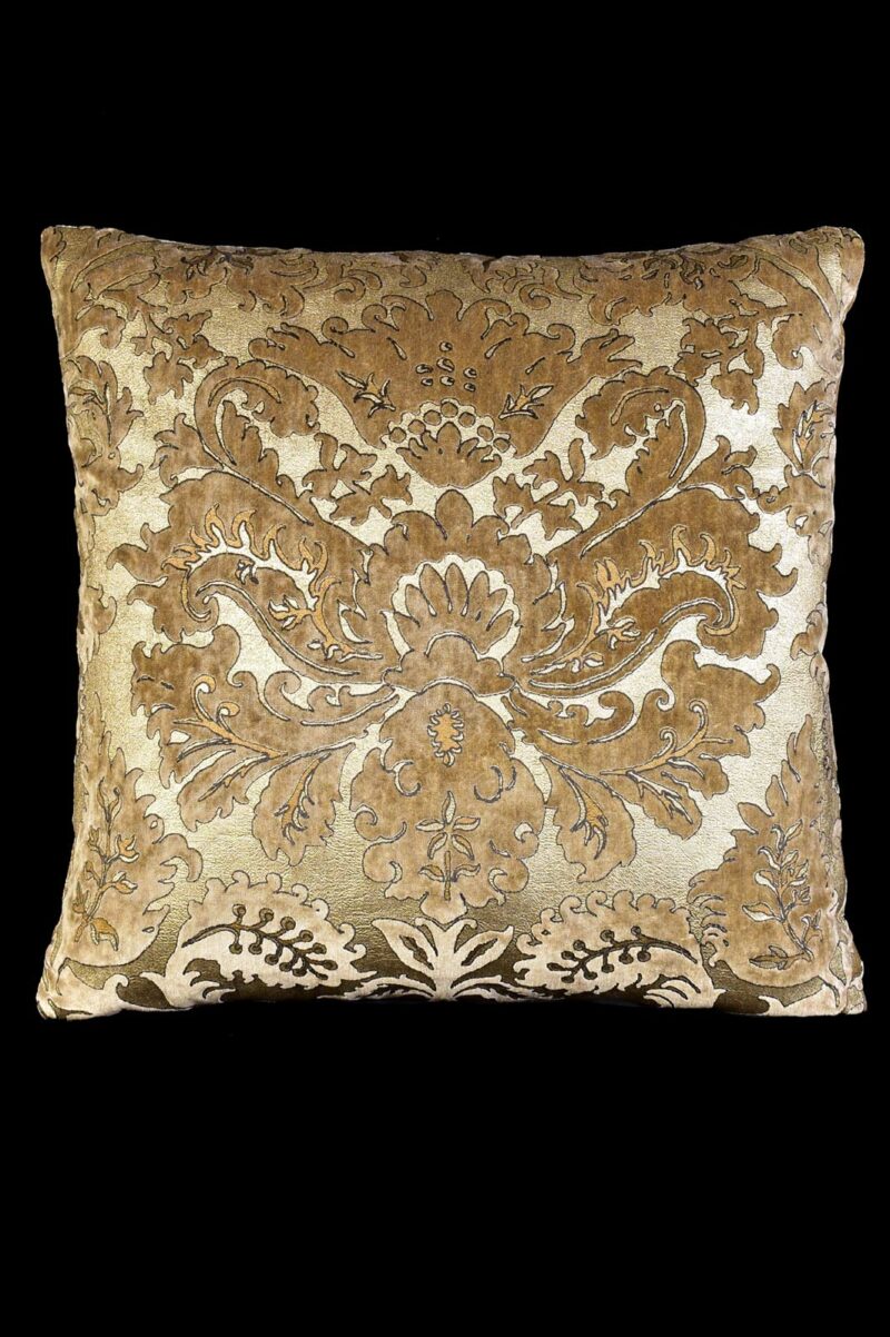 Delphos printed velvet cushion