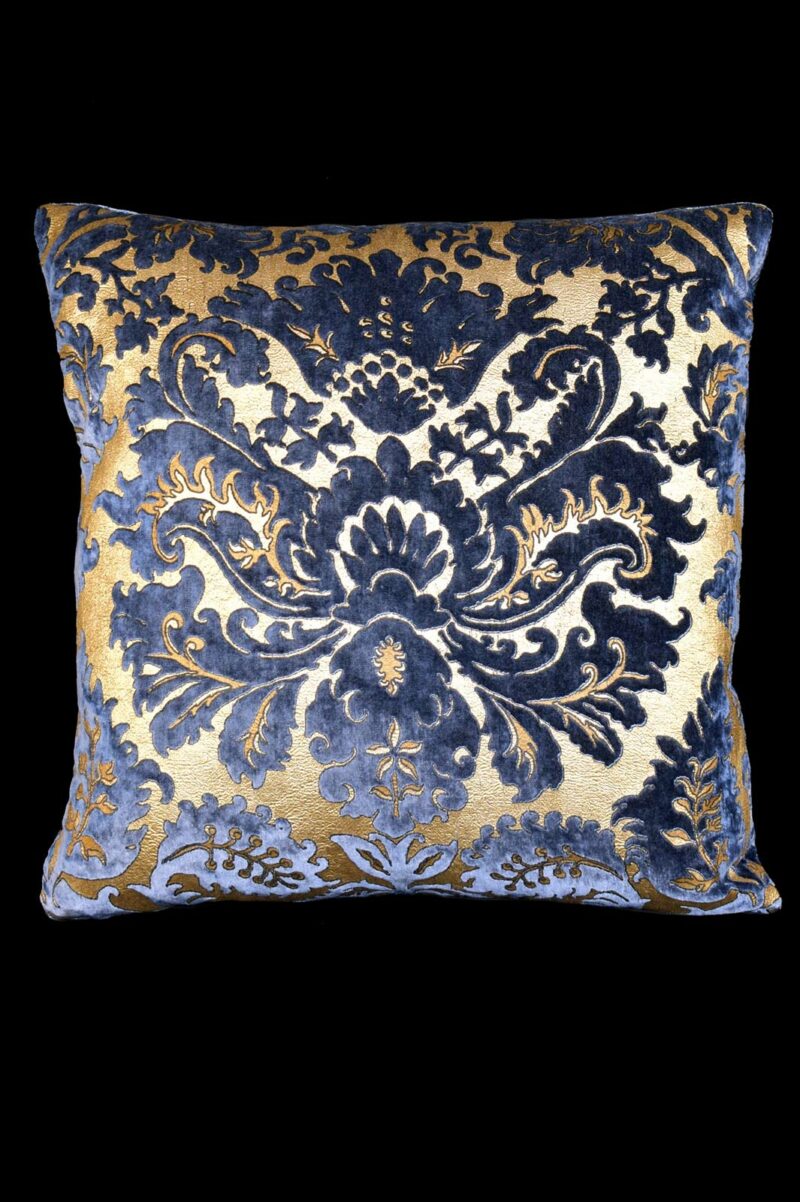 Delphos printed velvet cushion