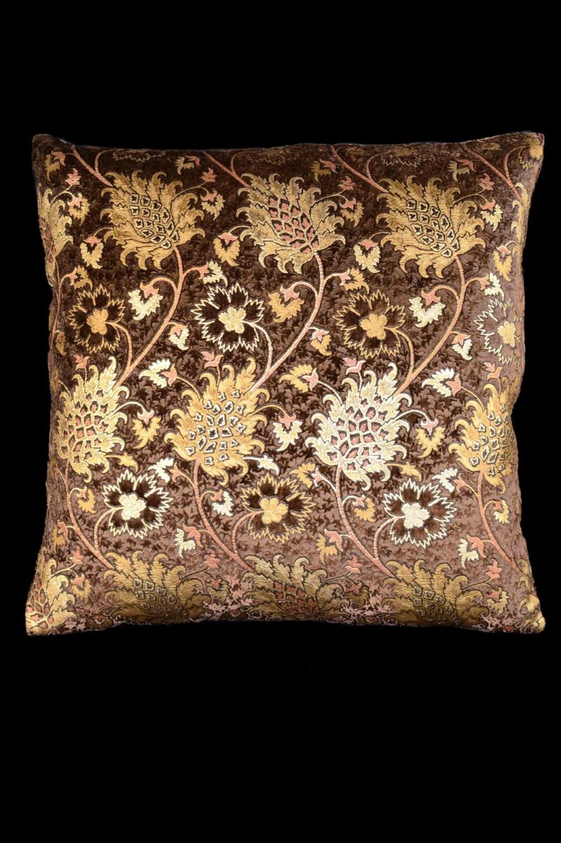 Delphos printed velvet cushion