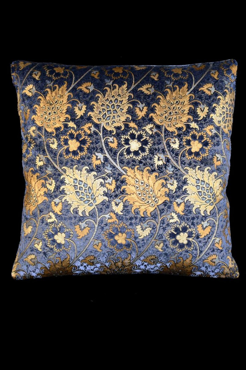 Delphos printed velvet cushion