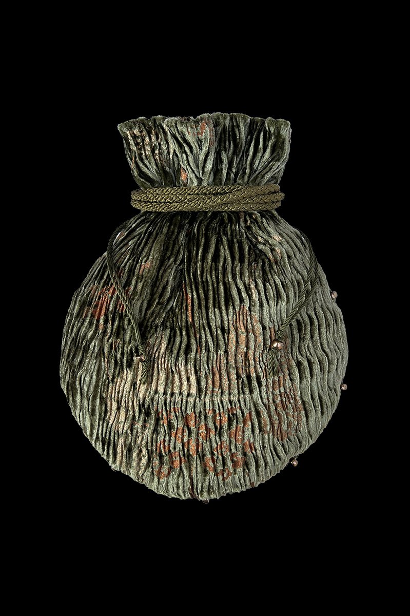 Praline velvet bag | Riassunto Olive Green