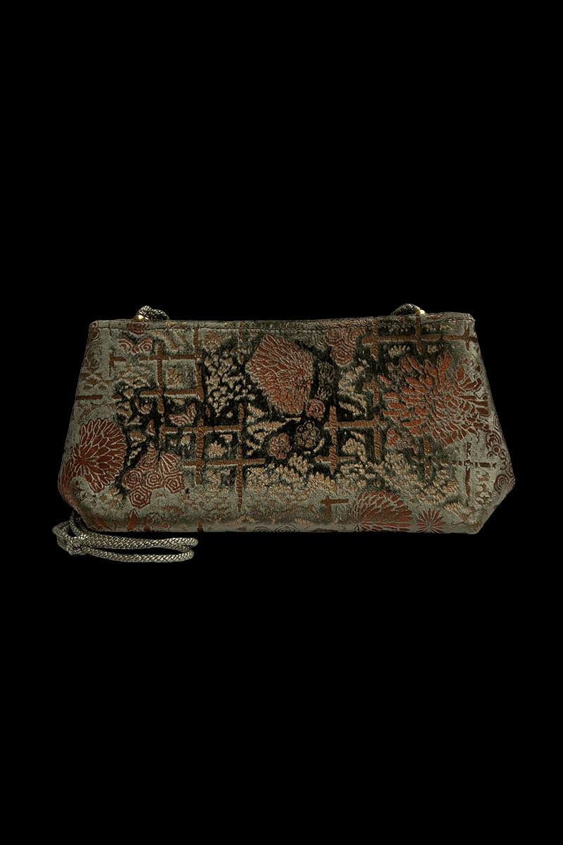 Pochette velvet bag | Crisantemi Olive Green