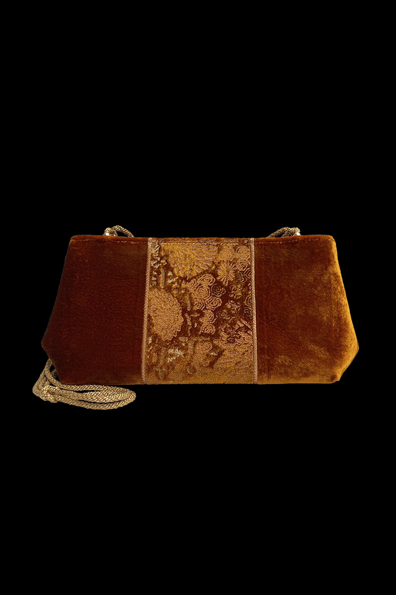 Pochette velvet bag | Crisantemi Copper