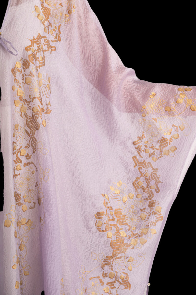 Esther Evening Coat in Crepe Georgette | Ramage Lavender