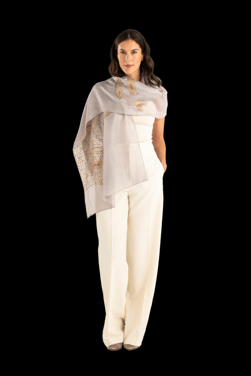 Crepe Georgette Shawl | Japan Marron Glacé
