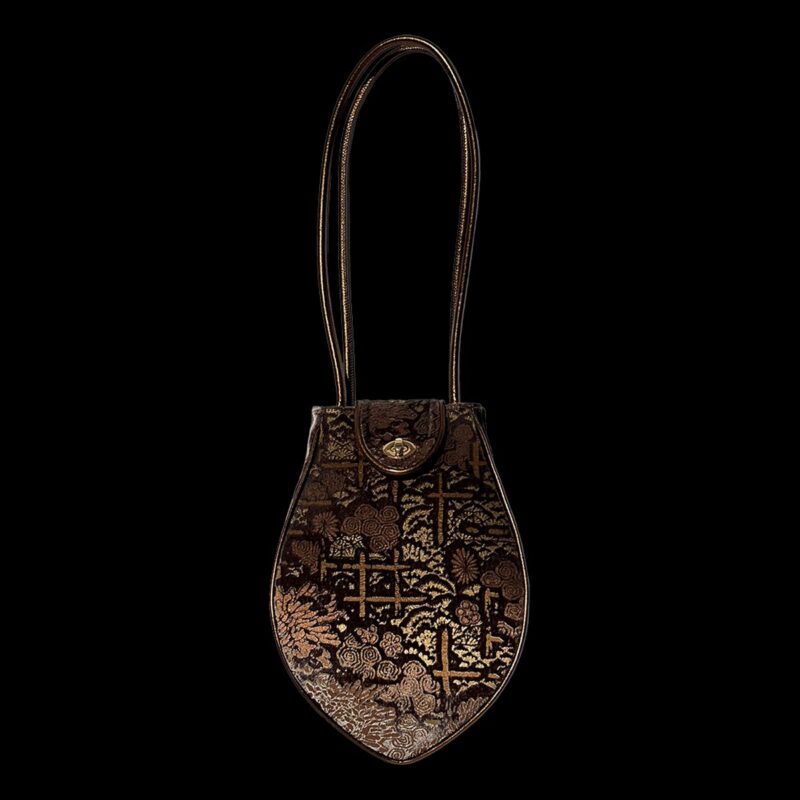 Moretta bag — Marron glacé Crisantemi — detail 1
